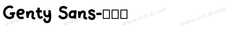 Genty Sans字体转换